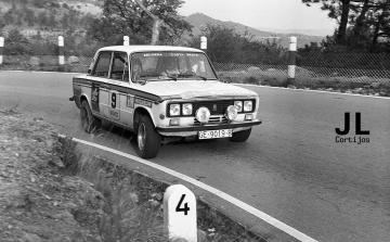 Salvador Servià – Montse Imbers (Seat 1430-1600). Rallye 2000 Virajes 1973 (José Luis Cortijos)